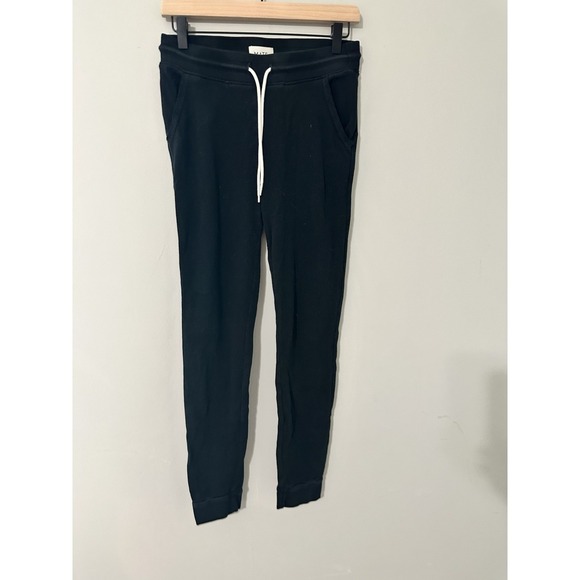 Mate the Label Organic Cotton Thermals Women's Black Jogger Pants - Picture 2 of 7